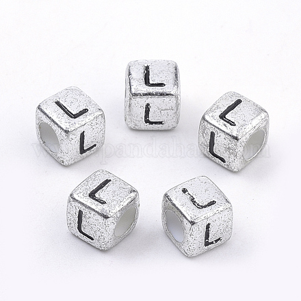 Plated Acrylic Beads PB43C9308-L-1