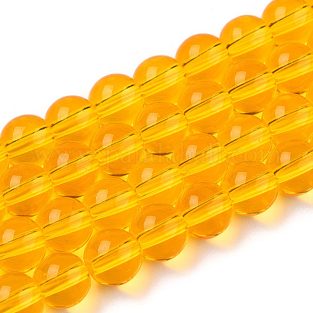 Transparent Glass Beads Strands GLAA-T032-T6mm-11-1
