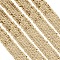 Plastic Paillette Elastic Trim, Sequins Ribbon, Ornament Accessories, Gold, 45x2mm, 10m/roll