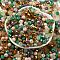 Glass Beads, Faceted, Rondelle, Blanched Almond, 6x5mm, Hole: 1mm, about 2360pcs/500g