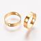 Brass Bead Frames, Ring, Golden, 12x3mm, Hole: 1mm