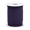 Nylon Braided Cord for Woven Jewelry Making Macrame Crafts, Milan Cords/Twisted Cords, Indigo, 3mm, about 21.87 yards(20m)/roll
