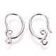 Brass Earring Hooks&nbsp;KK-L177-27P-1