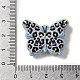 シリコンビーズ  蝶  ライトスチールブルー  24x30x9mm  穴：2mm&nbsp;SIL-U0001-01A-3