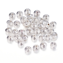 Tibetan Silver Color Plated Spacer Beads, Lead Free and Cadmium Free & Nickel Free, Cone, Silver, 5x3mm, Hole: 1mm