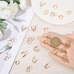 6Pcs 6 Styles Alloy Rhinestone Hair Accessories&nbsp;EJEW-WH20005-003G