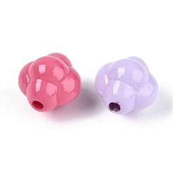 ベーキングペイント不透明アクリルビーズ  中国結び  ミックスカラー  9.5x9.5x9.5mm  穴：1.8mm&nbsp;OACR-N142-06