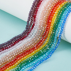 15 Strands 15 Colors Electroplate Glass Beads Strands&nbsp;EGLA-PH0001-77A