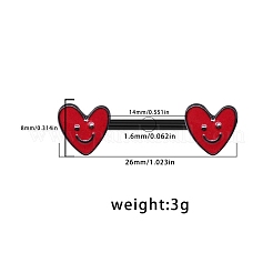 9 スタイル ゴシック 316l サージカル ステンレス エマメル ニップル ネイル リング セット  ミックスカラー  14mm&nbsp;WG213D8-10