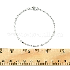 3Pcs 3 Style 316 Surgical Stainless Steel Box & Venetian Chain Bracelets Set with Corss Charms&nbsp;BJEW-FS0001-07