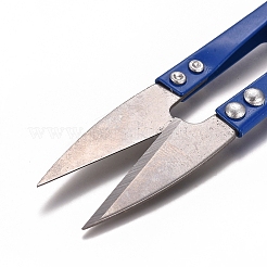 アイロンユー裁縫はさみバリカン  DIYミシン用品  ブルー  106x23x8mm&nbsp;AJEW-WH0112-03