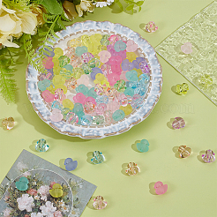 120Pcs 2 Styles Transparent & Frosted Acrylic Beads Set&nbsp;OACR-ME0001-26