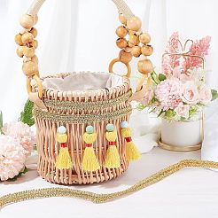 Metallic Centipede Braid Lace Trimming&nbsp;OCOR-WH0058-02G