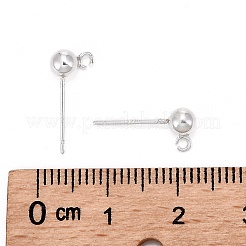 925 Sterling Silver Ear Stud Findings&nbsp;STER-K167-042D-S