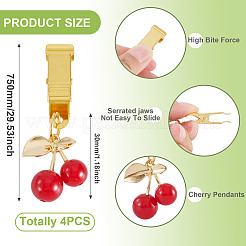 4Pcs Resin Imitation Fruit Tablecloth Weights&nbsp;HJEW-TAC0151