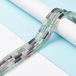 天然石蛍石ビーズ連売り  直方体の  13~14x4~4.5x4mm  穴：1.4mm  約28~31個/連  15.47''（39.3センチメートル）&nbsp;G-G837-26