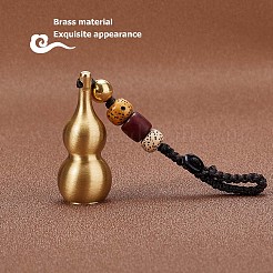 Detachable Brass Gourd Feng Shui Hanging Ornament for Wealth & Success&nbsp;KEYC-WH0036-17G