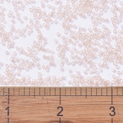 MIYUKIデリカビーズ  シリンダー  日本製シードビーズ  11/0  （db1410)透明淡桃  1.3x1.6mm  穴：0.8mm  約2000PCS /ボトル  10 G /ボトル&nbsp;SEED-JP0008-DB1410