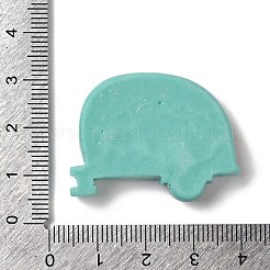 漫画の部族をテーマにした不透明樹脂のデコデンカボション  車  26x35x7mm&nbsp;LS-RESI-M043-01E