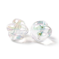 透明なアクリルビーズ  ABカラー  巻き貝  クリアAB  16x17x15mm  穴：2.8mm&nbsp;OACR-E004-06
