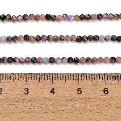 天然石チャロアイトビーズ連売り  多面カット  ラウンド  2mm  穴：0.6~0.7mm  約225~228個/連  15.35~15.55''（39~39.5センチメートル）&nbsp;GG-CBA4399-A10-01