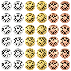 180Pcs 3 Colors Tibetan Style Alloy Beads&nbsp;FIND-PA0001-53