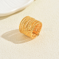 Multi-layer Line Circle Metal Finger Rings for Women&nbsp;MZ7157