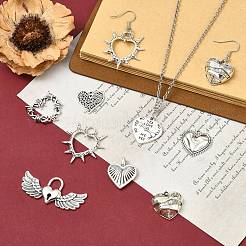 40Pcs 8 Styles Tibetan Style Alloy Pendants&nbsp;FIND-CJ0005-94
