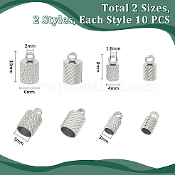 304 Stainless Steel Cord Ends&nbsp;STAS-UN0061-64P