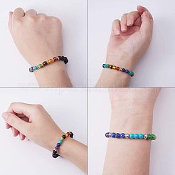 DIY Chakra Bracelet Making&nbsp;DIY-SC0009-48AS