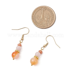 Round Natural Carnelian & Malaysia Jade & Cat Eye Beaded Necklace & Bracelet & Dangle Earring Sets&nbsp;SJEW-JS01331