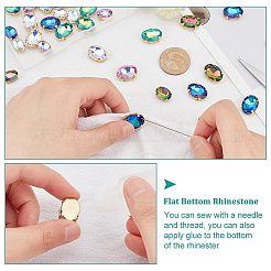60Pcs 10 Style Oval Sew on Rhinestone&nbsp;DIY-UN0004-34