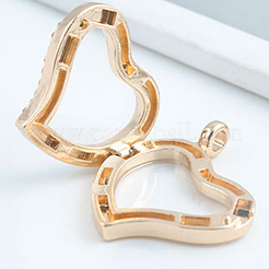 Alloy Photo Frame Pendants&nbsp;ALRI-WH0002-23LG-RS