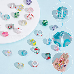 26Pcs 13 Colors Handmade Lampwork Beads&nbsp;LAMP-AR0001-38