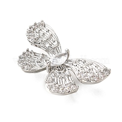 Brass Pave Clear Cubic Zirconia Links&nbsp;KK-D356-20P