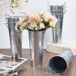 Galvanized Iron Flower Vase&nbsp;DIY-WH0899-461B