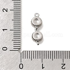 Brass Pave Cubic Zirconia Connector Charms&nbsp;KK-N289-26P-05