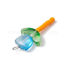 Glass Pendants&nbsp;PALLOY-JF03419-01