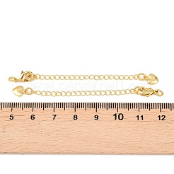 Brass Curb Chain Extender&nbsp;X-KK-L265-02G