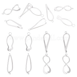 8Pcs 4 Styles Brass Ice Pick Pinch Bails&nbsp;KK-TA0002-48
