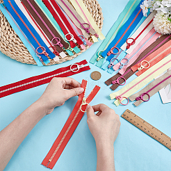 20Pcs 20 Styles Cloth Zippers&nbsp;FIND-PH0027-14
