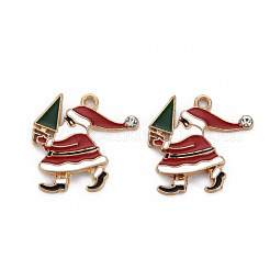 Rack Plating Alloy Enamel Pendants&nbsp;ENAM-S126-085-NR