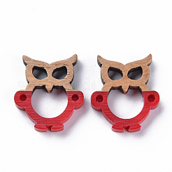 Opaque Resin & Walnut Wood Links Connectors&nbsp;RESI-T035-50
