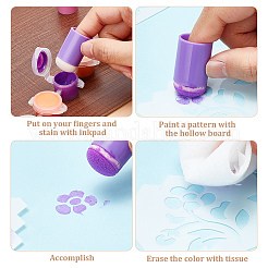 30Pcs 6 Colors Sponge Painting Tool&nbsp;DIY-CP0007-53
