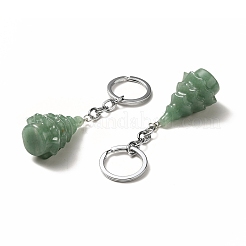 Natural & Synthetic Gemstone Keychain&nbsp;G-G997-D