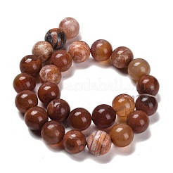 Natural Fire Crackle Agate Beads Strands&nbsp;G-B079-A01-04