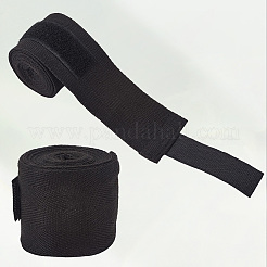 コットンボクシングハンドラップ  戦術装備  ブラック  3000x48x3.5mm&nbsp;AJEW-WH201193-01B