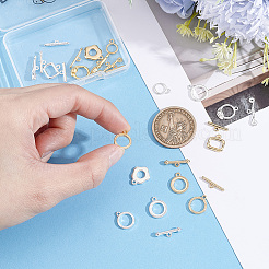 14Pcs 7 Styles Eco-friendly Brass Toggle Clasps&nbsp;KK-BBC0027-83