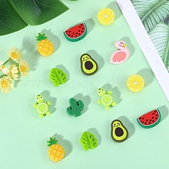 16Pcs 8 Styles Food Grade Silicone Focal Beads&nbsp;SIL-SZ0002-20