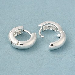 Clear Cubic Zirconia Star Hoop Earrings&nbsp;EJEW-C022-01S